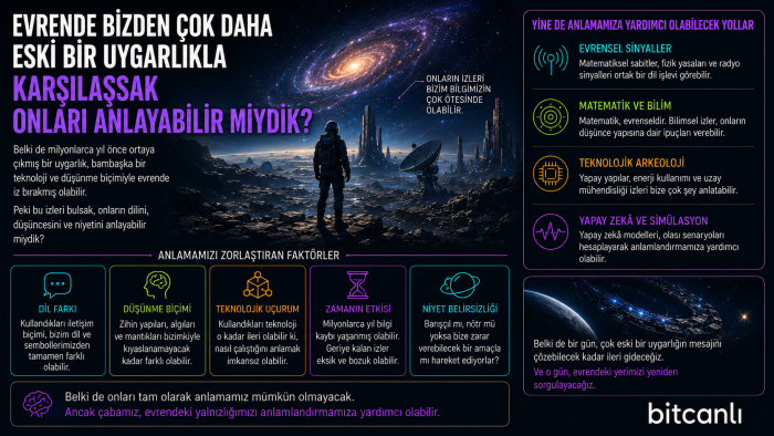 Evrende Bizden Çok Daha Eski Bir Uygarlıkla Karşılaşsak Onları Anlayabilir miydik?